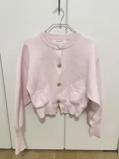 LAGUNAMOONフォルムニットカーディガン　ピンク めざましテレビ着用のサムネイル