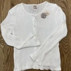 petit main カーディガン 130 ホワイト