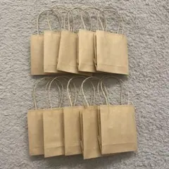 ミニ紙袋　ハンドメイド　大きめ　クラフト紙
