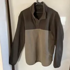 ユニクロ　UNIQLO フリース　プルオーバー　L ダークグリーン