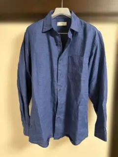 美品 UNIQLO ユニクロ プレミアムリネンシャツ