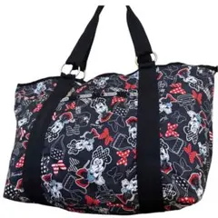 極美品✨レスポートサック　ディズニー　コラボ　ミニー　トートバッグ　ブラック