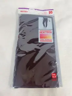 未使用品 HEATTECH キッズタイツ サイズ80 ブラック ユニクロ