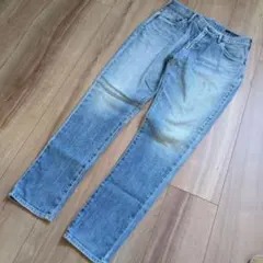 【JOHNBULL】ブルーデニム Sサイズ サルエル ダメージ