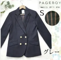 K*様 PAGEBOY　金ボタン　ブレザー　グレー　ジャケット　セレモニー　スー