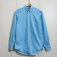 RALPH LAUREN チェック ボタンダウンシャツ ポニー刺繍