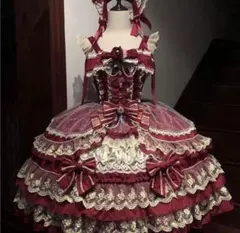 ゴスロリスタイル 赤ドレス ➕靴
