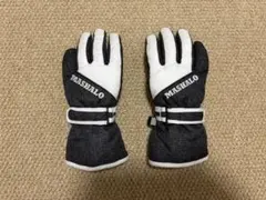MASHALO スキーグローブ 黒/白　120