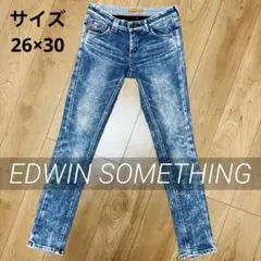 EDWIN SOMETHING スキニーデニム サイズ26×30