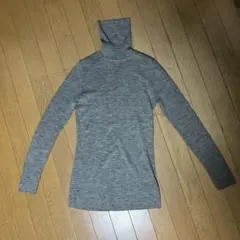UNIQLO タートルネック ニット グレー　XL