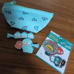 ハンギョドンヘアクリップ、コインポーチ、ステッカー3点セット