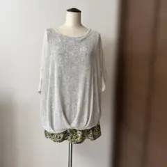 [美品]チチカカ　チュニック　サマーニットドッキング　シアーのサムネイル