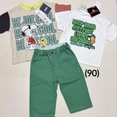 男の子 (90) Tシャツ パンツ 3点セット ブリーズ ガーフィールド 新品有