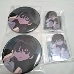 呪術廻戦 セガラッキーくじ 群青・落日 伏黒甚爾 アクリルスタンド 缶バッジ