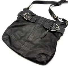 COACH コーチ SOHO ショルダーバッグ y2k ソーホー　レザー　黒