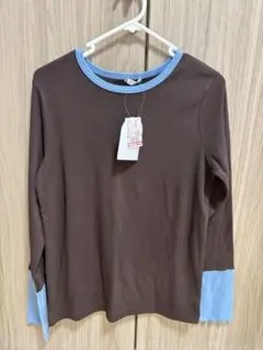 mysa 配色テレコ長袖Tシャツ LLサイズのサムネイル