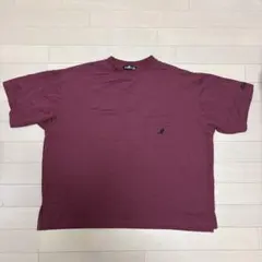 KANGOL 半袖Tシャツ ボルドー ポケット付き