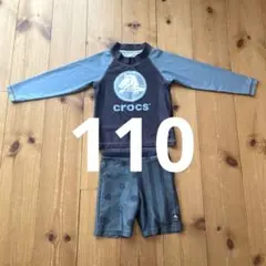 【美品】crocs ラッシュガード上下セット 110cm