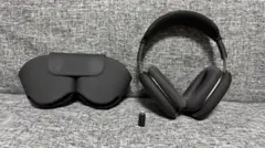 AirPods Max スペースグレー 本体とアップルストアで買ったクリアケース