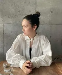 新品SeaRoomlynn コットンWASH Vカット プルオーバーシャツ M