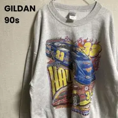90s GILDAN レーシング両面プリント スウェット