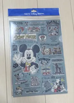 東京ディズニーリゾート　クリアファイル　クリアホルダー　キャラクター　手書き風