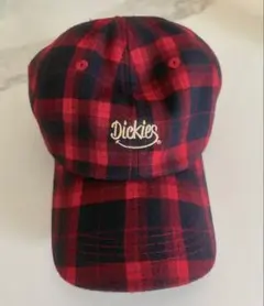 Dickies チェック柄 キャップ レッド ブラックのサムネイル