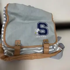 SNOOPY スヌーピーライトブルーデニム バックパック リュックのサムネイル