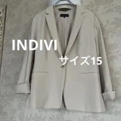 美品　大きいサイズ15 インディヴィ　ジャケットのサムネイル