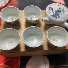 有田焼　未使用湯呑5脚　急須セット