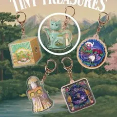 【銀座SIX限定】小楽園KIOSK ガチャガチャ アクリルキーホルダー 青ネコ