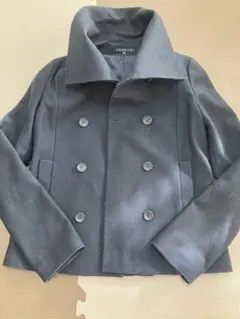 セオリー　ウールショートコート　ネイビー