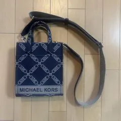 MICHAEL KORS マイケルコース　ネイビー ショルダーバッグ