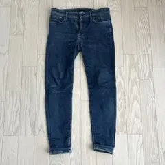 UNIQLO スキニーデニム 32-14 ダークブルー