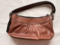 美品 ロンシャン ワンショルダーバッグ ハーフムーン型 2WAY ダーク 