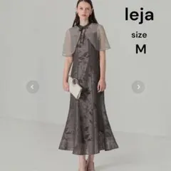 定価1.7万円✨️LEJA ボリュームチュールパイピングフレアドレス S