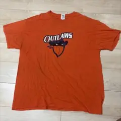 アメリカからお取り寄せ 古着 メンズ Tシャツ OUTLAWS オレンジ XL