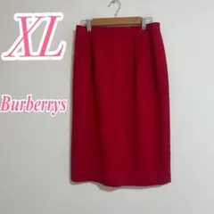 Burberrys バーバリー XL レッド タイトスカート オフィス きれいめ