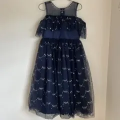 Handy One ブラックドレス 150センチ オフショルダー