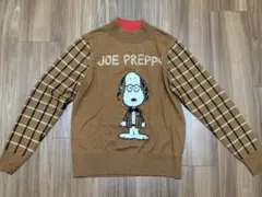 フラボア SNOOPYスヌーピー プレッピー ニット ブラウン サイズ1