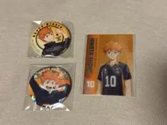 ハイキュー　日向翔陽　まねきねこ　缶バッジ　 ハイキュープラザ