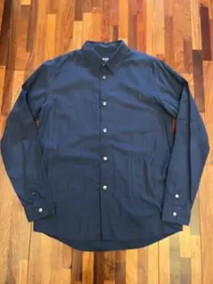 A.P.C. ネイビー チェック柄 シャツ M