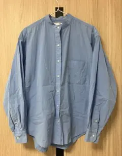 サックスカラー 長袖シャツ Lサイズ