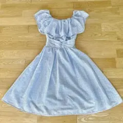 snidel スナイデル オフショルダーワンピース ブルー