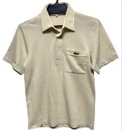 希少個体！フランス製ラコステ 胸ポケット付き半袖ポロシャツ 1 S相当