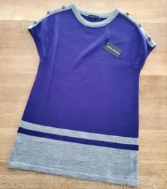 ⭐在庫大処分セール⭐ENRICO MERVEILLE　ノースリーブチュニック紫Ｌ