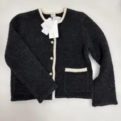 ＯＰＡＱＵＥ.CLIP ノーカラーニットジャケット