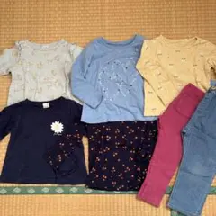 女の子　まとめ売り　長袖カットソーセット 100cm 保育園着