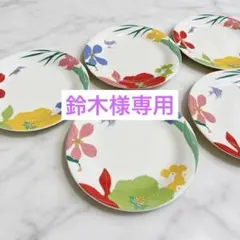 香蘭社 プレート 5枚セット 花柄 磁器のサムネイル