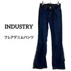 【Y2K/00s】INDUSTRY サイドレースアップ フレアデニム